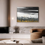 Abstract 131 Canvas Art 18" x 24" / 45 x 60 cm / Black