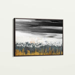 Abstract 131 Canvas Art 18" x 24" / 45 x 60 cm / Black