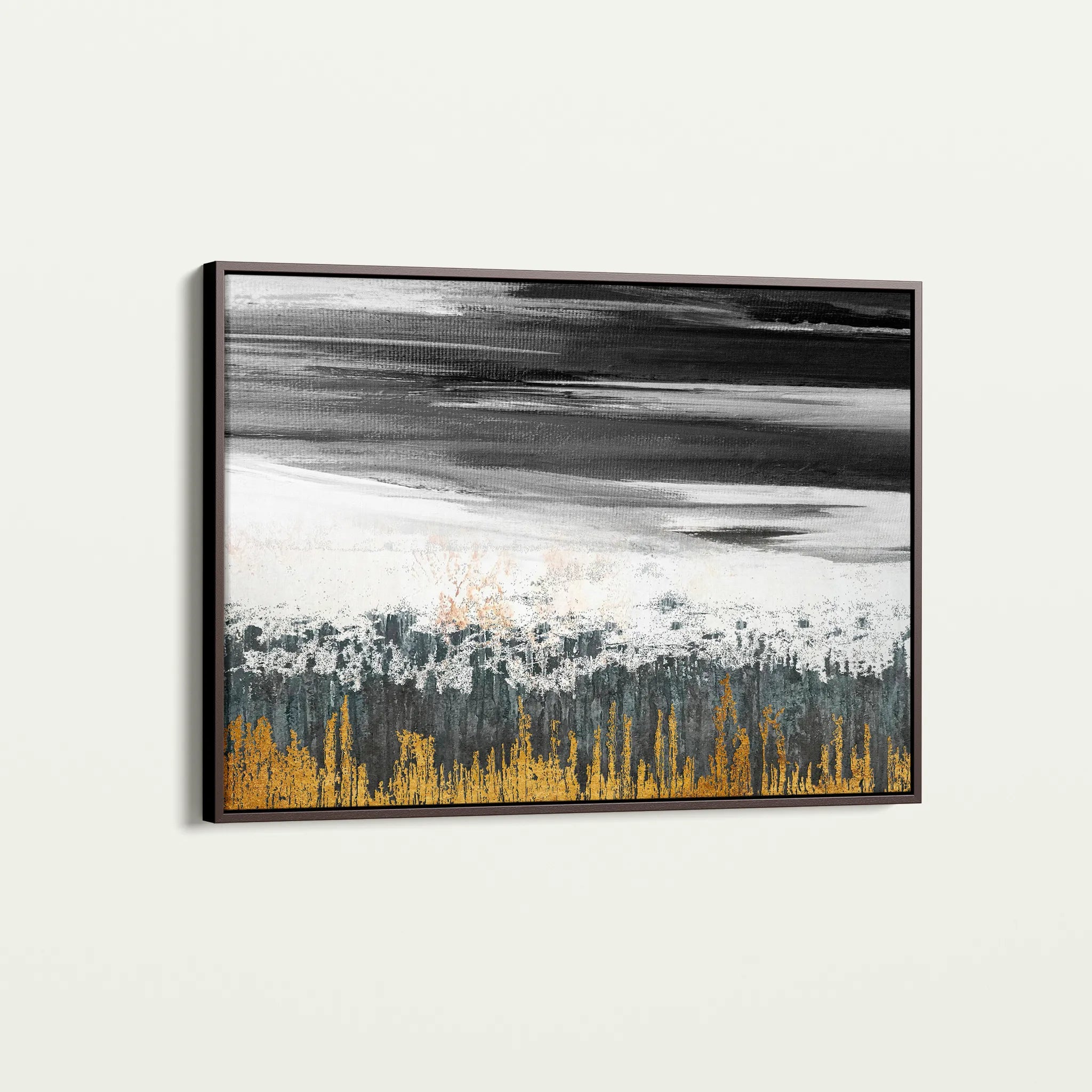 Abstract 131 Canvas Art 18" x 24" / 45 x 60 cm / Black