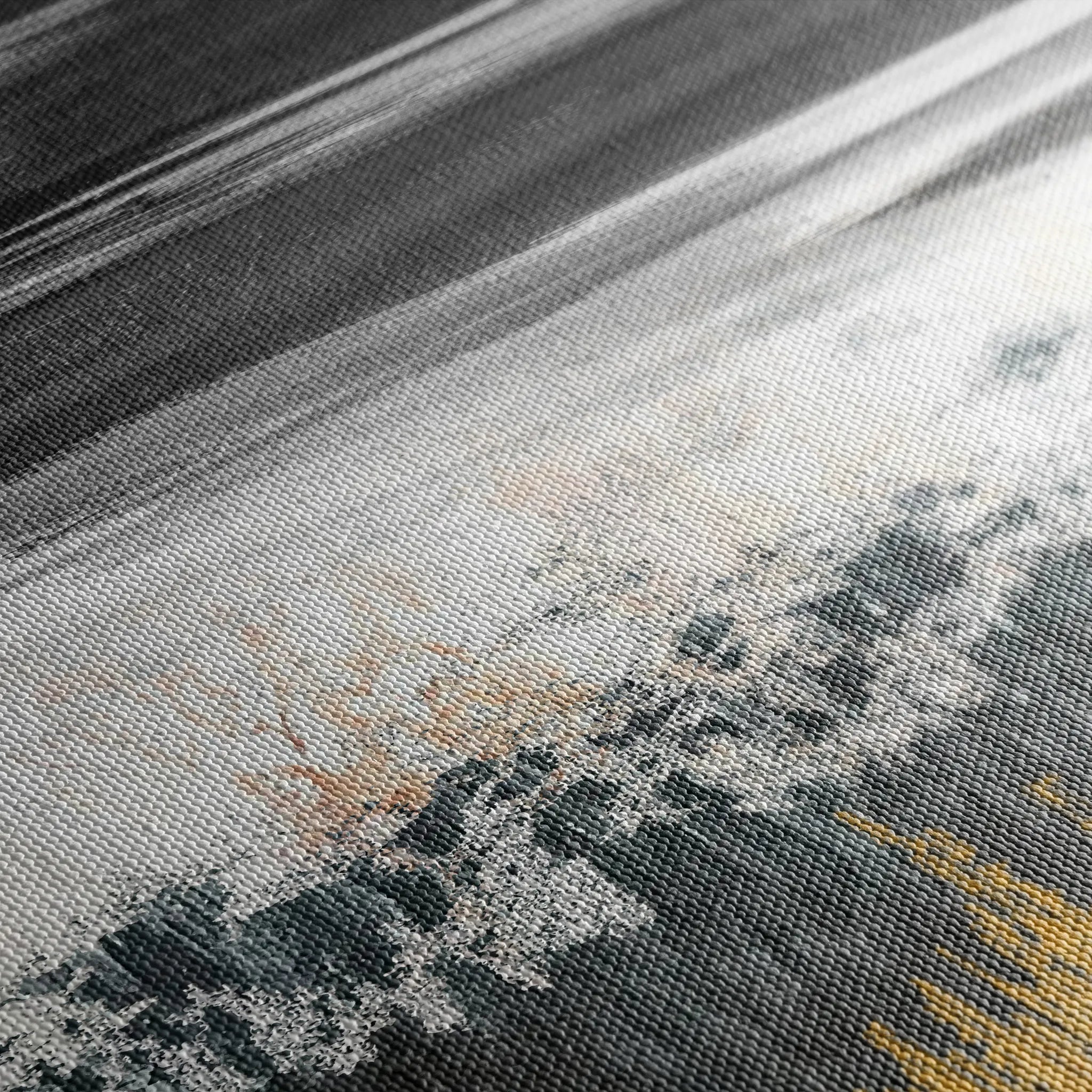 Abstract 131 Canvas Art 18" x 24" / 45 x 60 cm / Black