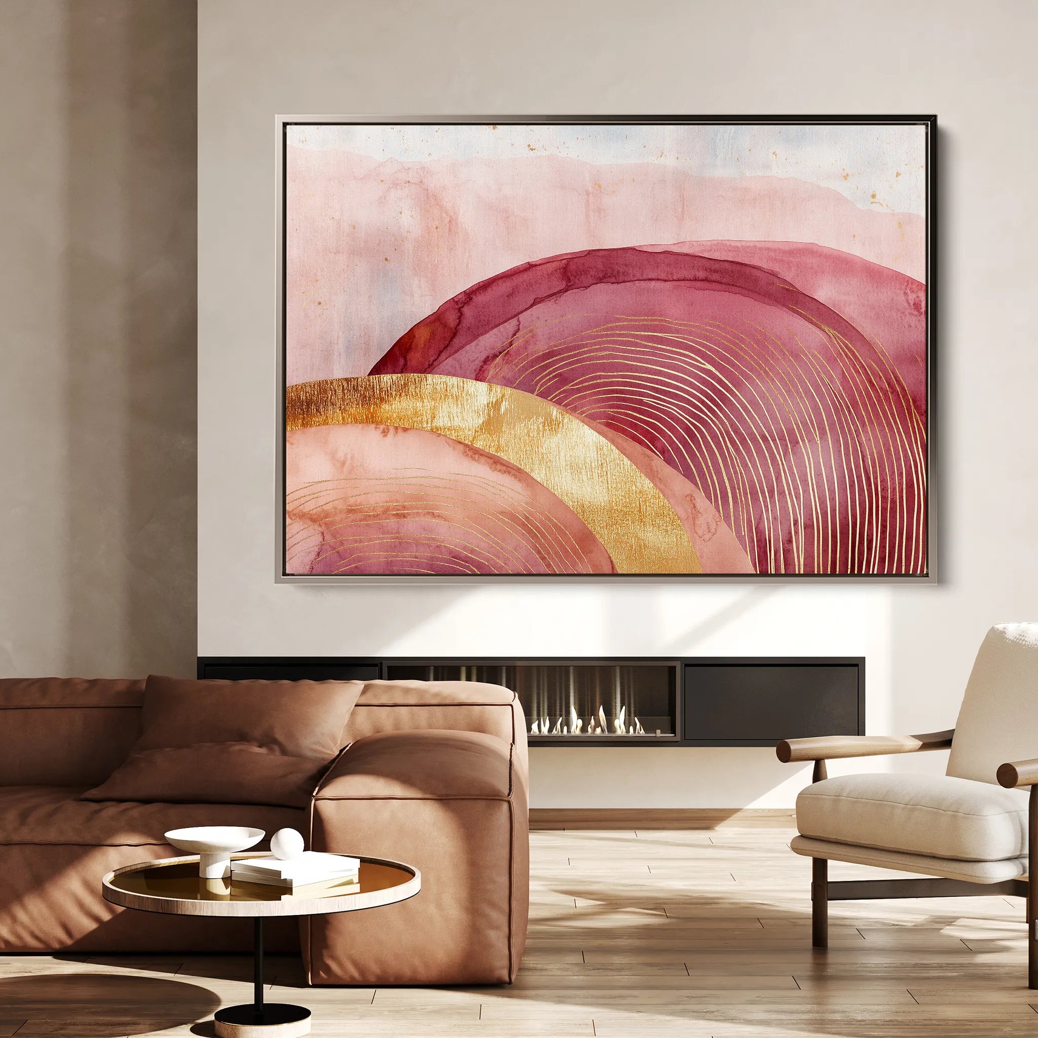 Boho 131 Canvas Art 18" x 24" / 45 x 60 cm / Black