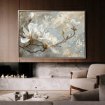 Floral 131 Canvas Art 18" x 24" / 45 x 60 cm / Black