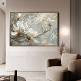 Floral 131 Canvas Art 18" x 24" / 45 x 60 cm / Black