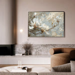 Floral 131 Canvas Art 18" x 24" / 45 x 60 cm / Black
