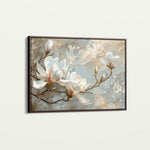 Floral 131 Canvas Art 18" x 24" / 45 x 60 cm / Black