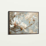 Floral 131 Canvas Art 18" x 24" / 45 x 60 cm / Black