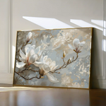 Floral 131 Canvas Art 60 x 40 cm / Black