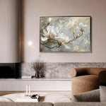 Floral 131 Canvas Art 60 x 40 cm / Black