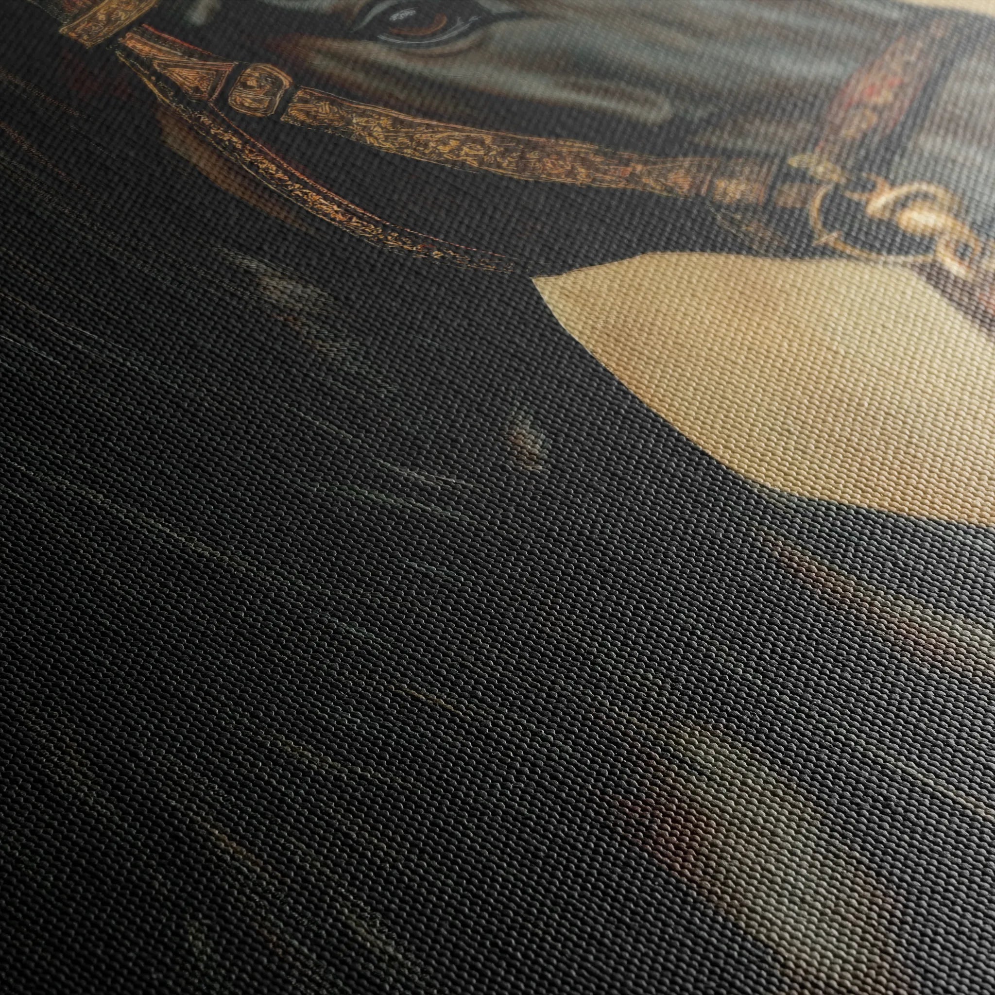 Horses 131 Canvas Art 18" x 24" / 45 x 60 cm / Black