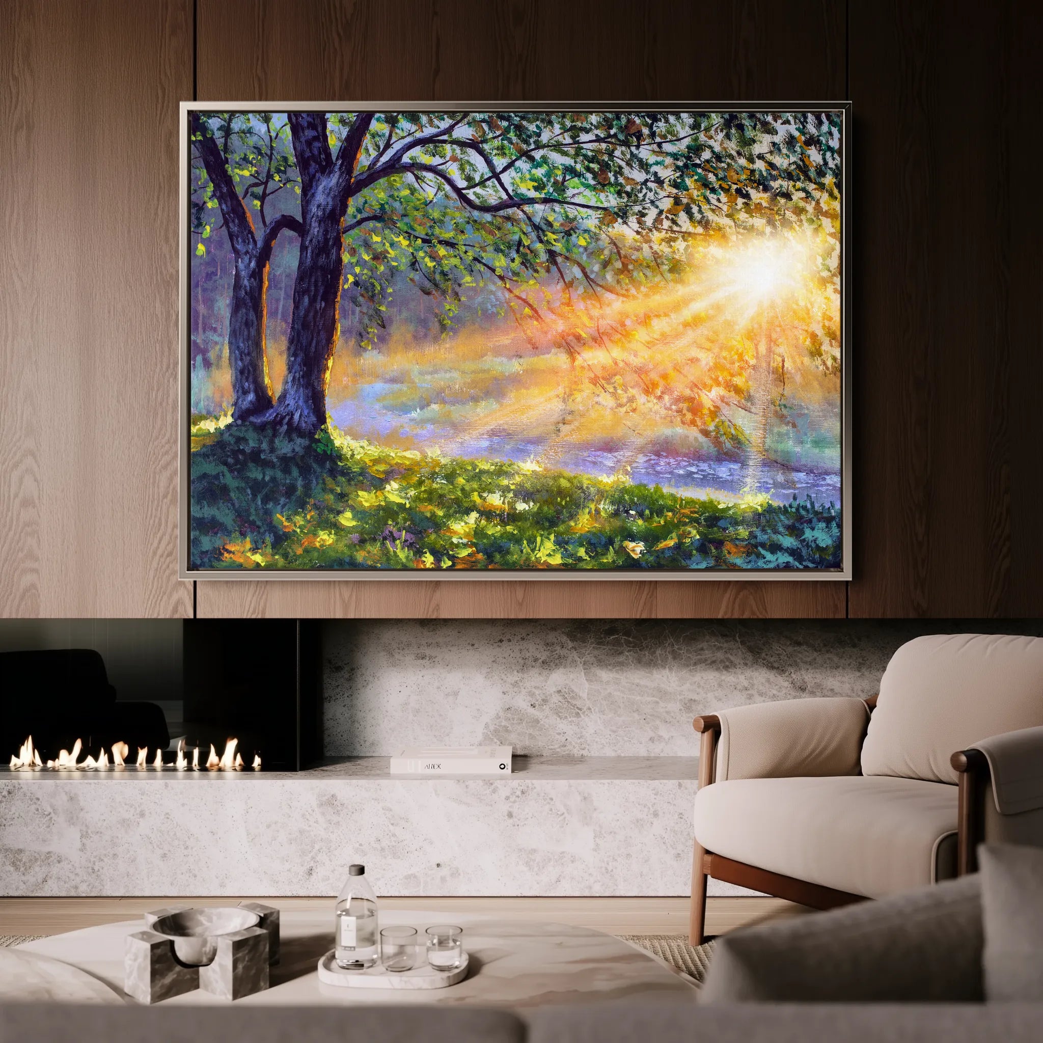 Landscape 131 Canvas Art 18" x 24" / 45 x 60 cm / Black
