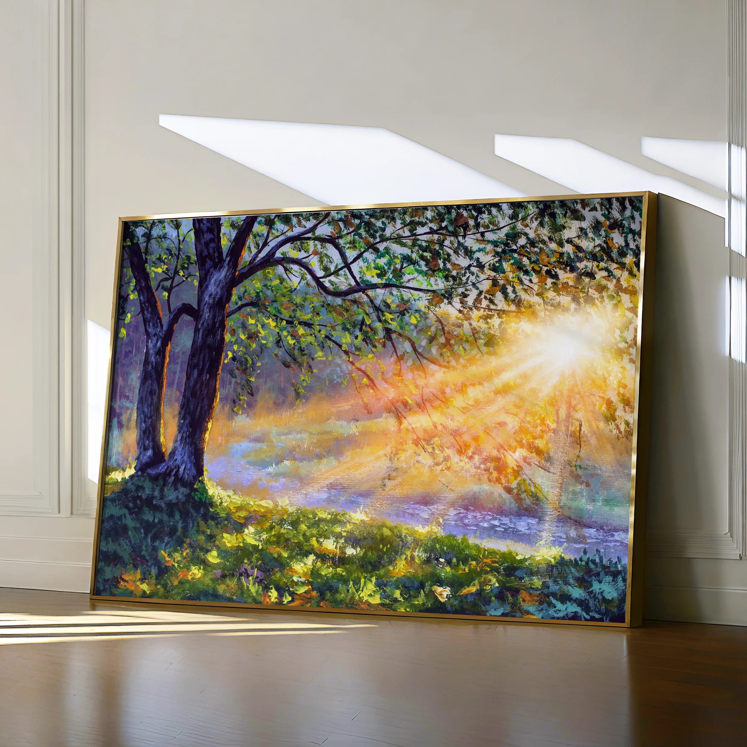 Landscape 131 Canvas Art 18" x 24" / 45 x 60 cm / Black
