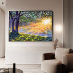 Landscape 131 Canvas Art 18" x 24" / 45 x 60 cm / Black