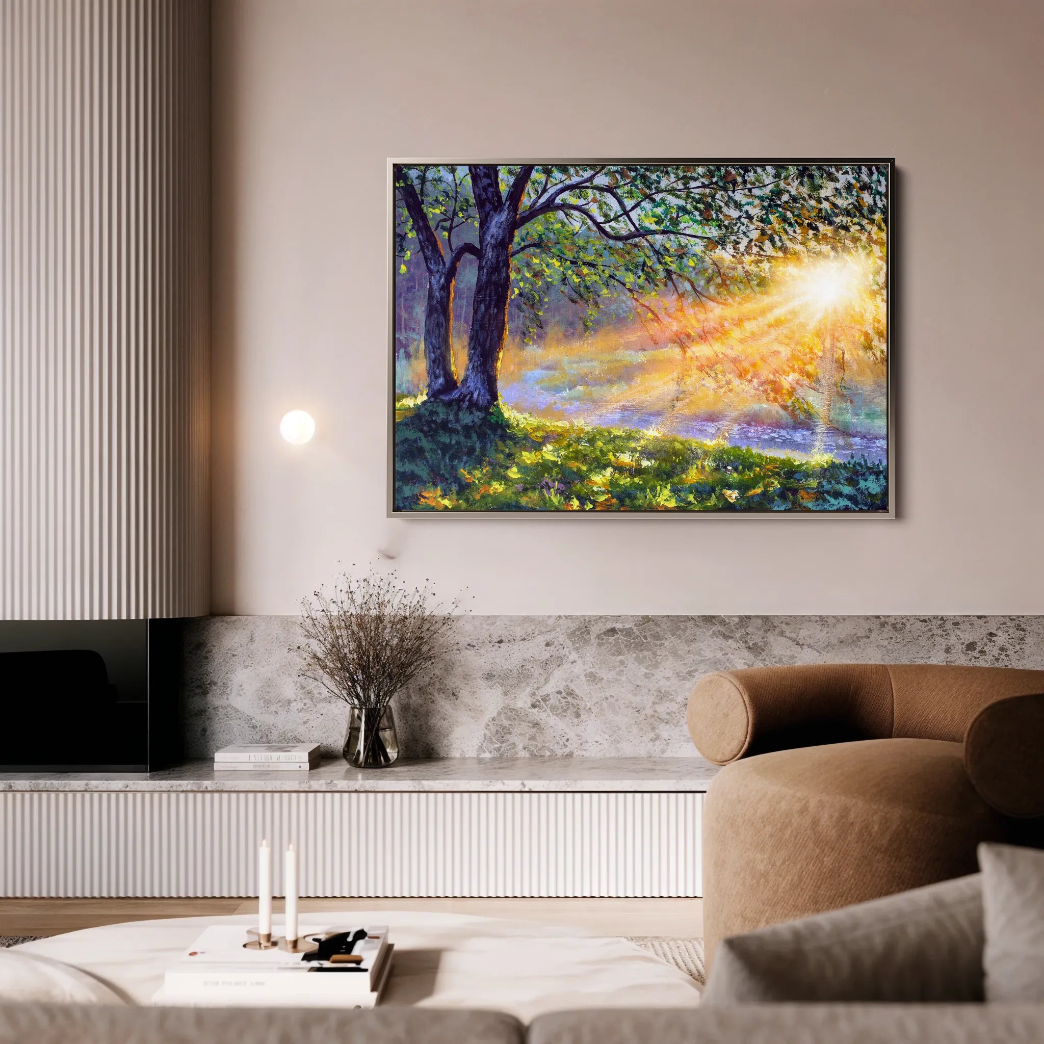 Landscape 131 Canvas Art 18" x 24" / 45 x 60 cm / Black