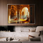 Orientalist 131 Canvas Art 18" x 24" / 45 x 60 cm / Black