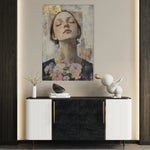 Portrait 131 Canvas Art 18" x 24" / 45 x 60 cm / Black