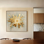 Abstract 1310 Canvas Art 60 x 60 cm / Black