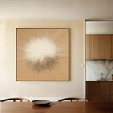 Abstract 1311 Canvas Art 16" x 16" / 40 x 40 cm / Black