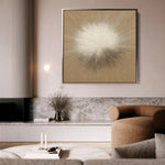 Abstract 1311 Canvas Art 16" x 16" / 40 x 40 cm / Black