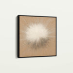 Abstract 1311 Canvas Art 16" x 16" / 40 x 40 cm / Black