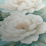 Floral 1311 Canvas Art 16" x 16" / 40 x 40 cm / Black
