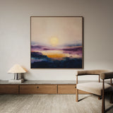 Abstract 1312 Canvas Art 16" x 16" / 40 x 40 cm / Black