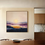 Abstract 1312 Canvas Art 16" x 16" / 40 x 40 cm / Black