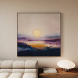 Abstract 1312 Canvas Art 16" x 16" / 40 x 40 cm / Black
