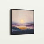 Abstract 1312 Canvas Art 16" x 16" / 40 x 40 cm / Black