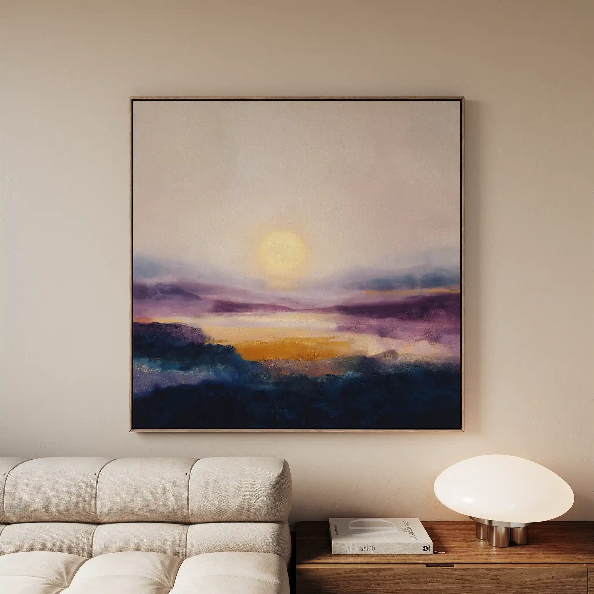 Abstract 1312 Canvas Art 60 x 60 cm / Black
