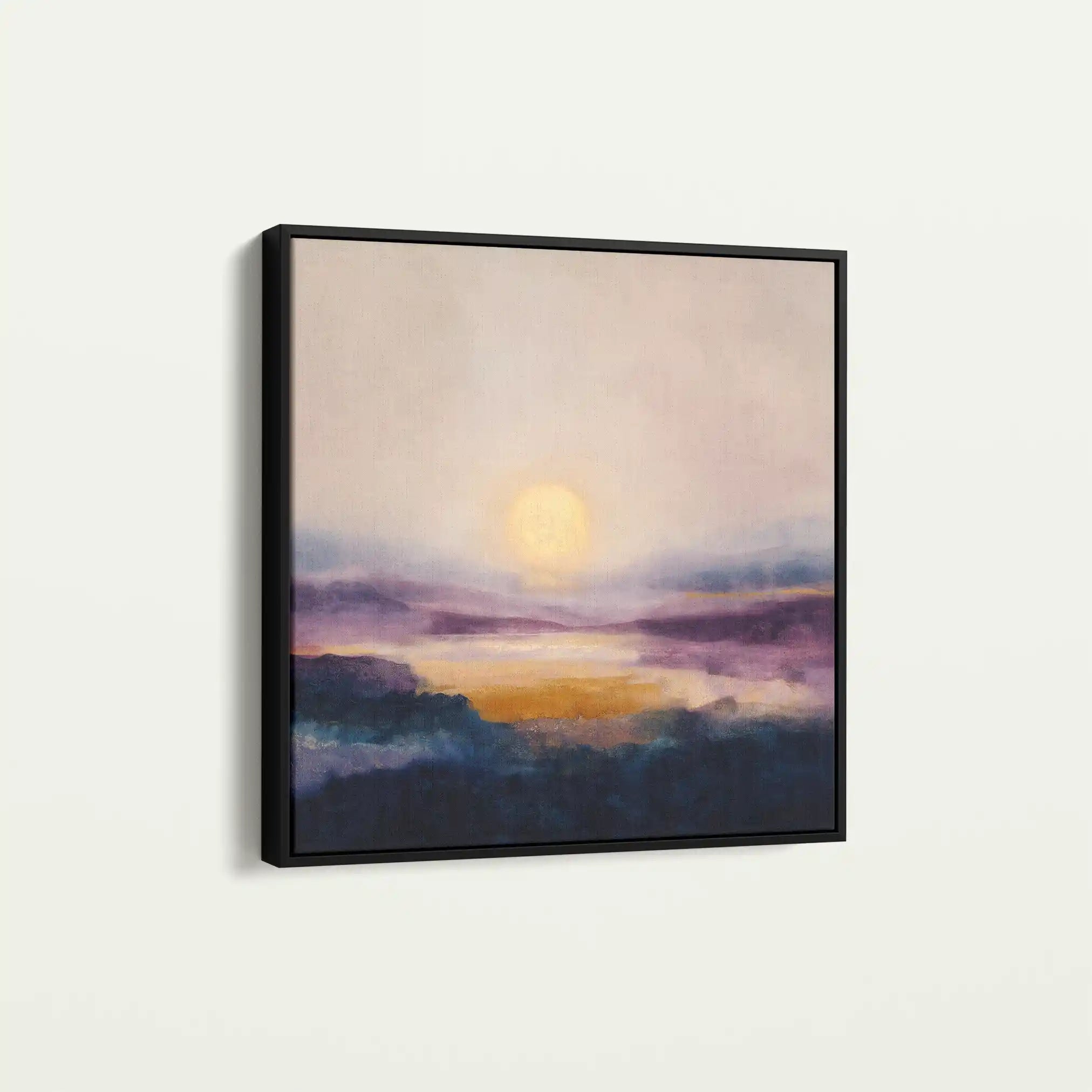 Abstract 1312 Canvas Art 60 x 60 cm / Black