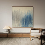 Abstract 1313 Canvas Art 16" x 16" / 40 x 40 cm / Black