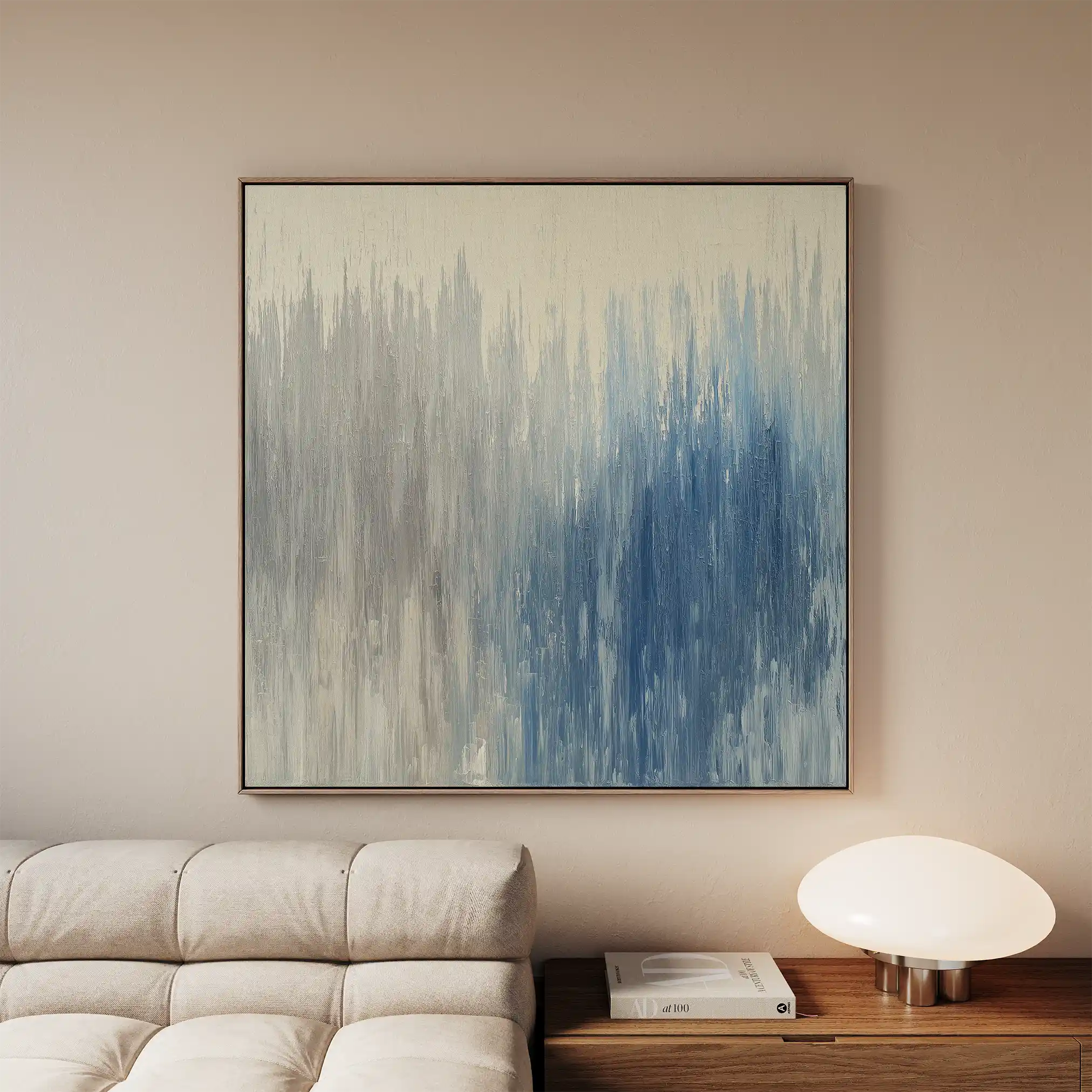Abstract 1313 Canvas Art 60 x 60 cm / Black