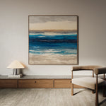 Abstract 1314 Canvas Art 16" x 16" / 40 x 40 cm / Black
