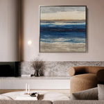Abstract 1314 Canvas Art 16" x 16" / 40 x 40 cm / Black