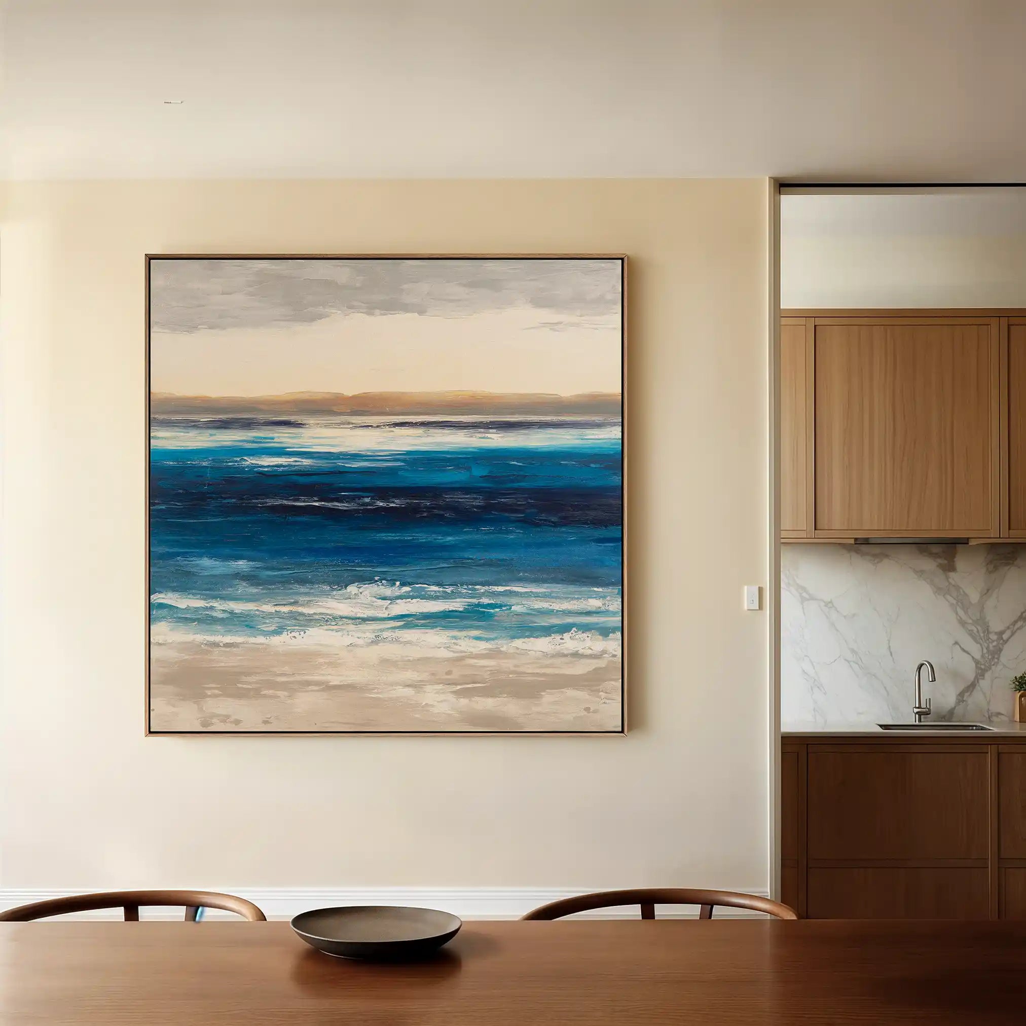 Abstract 1314 Canvas Art 60 x 60 cm / Black