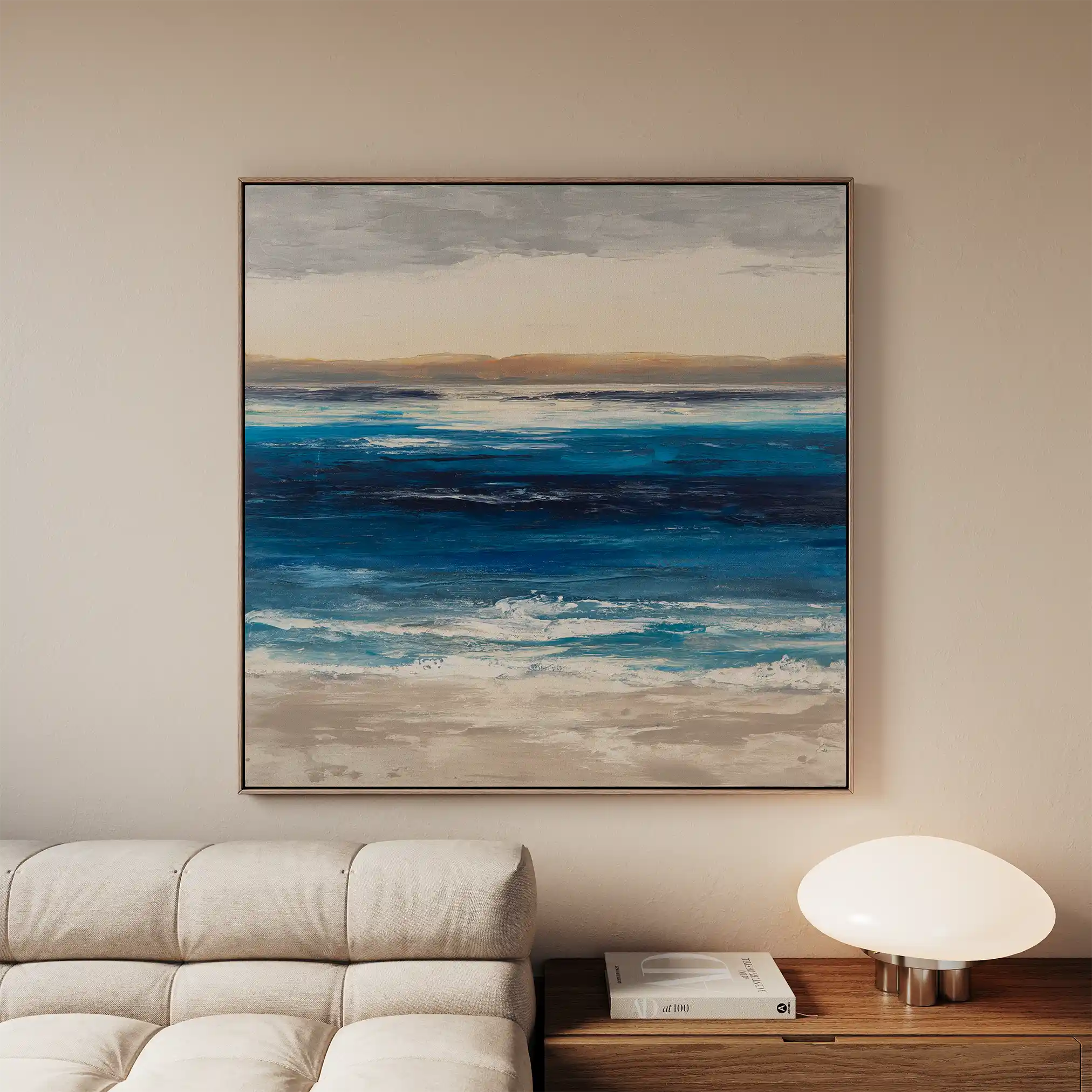 Abstract 1314 Canvas Art 60 x 60 cm / Black