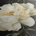 Floral 1314 Canvas Art 16" x 16" / 40 x 40 cm / Black