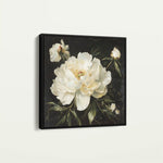 Floral 1314 Canvas Art 60 x 60 cm / Black