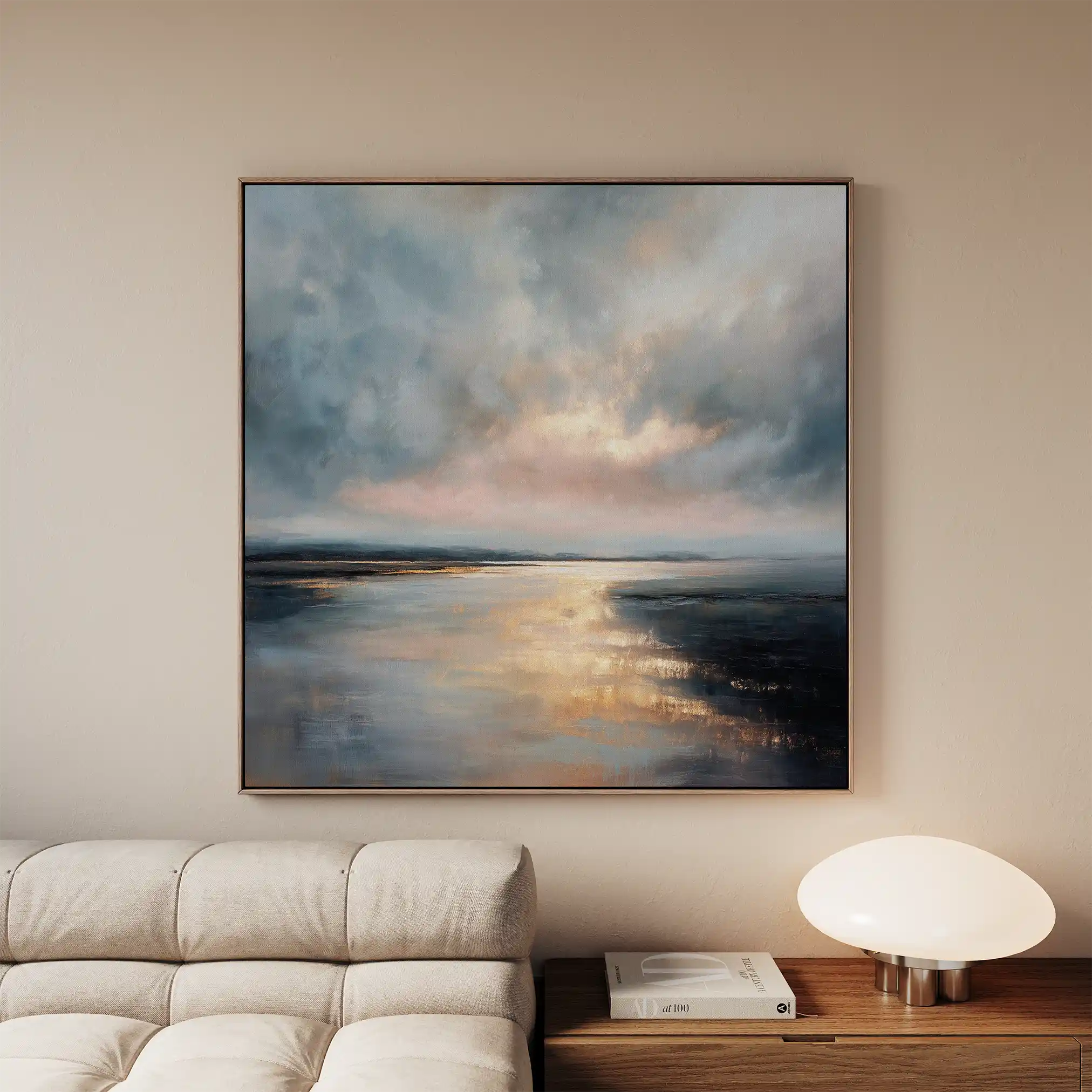 Abstract 1315 Canvas Art 60 x 60 cm / Black