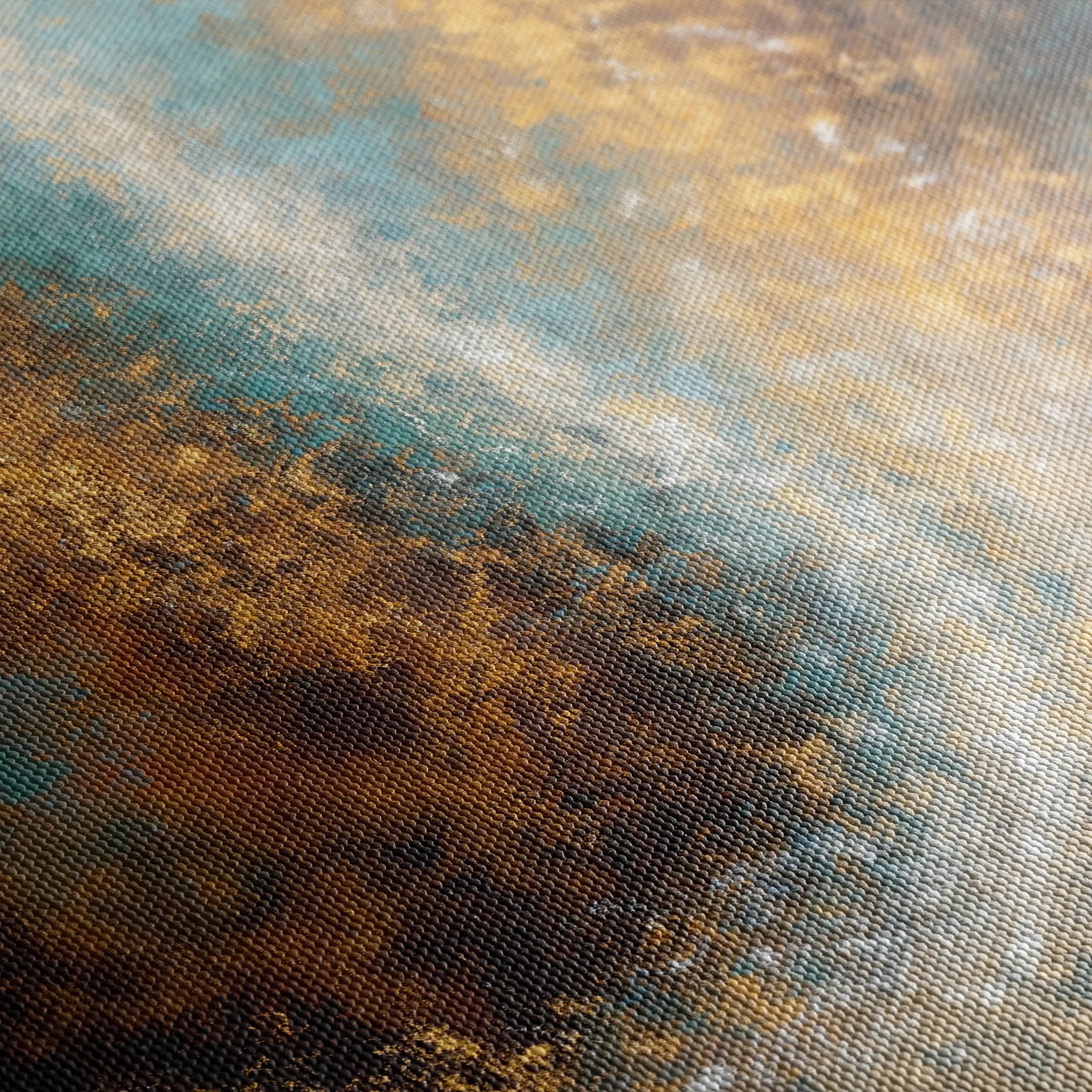 Abstract 1316 Canvas Art 16" x 16" / 40 x 40 cm / Black