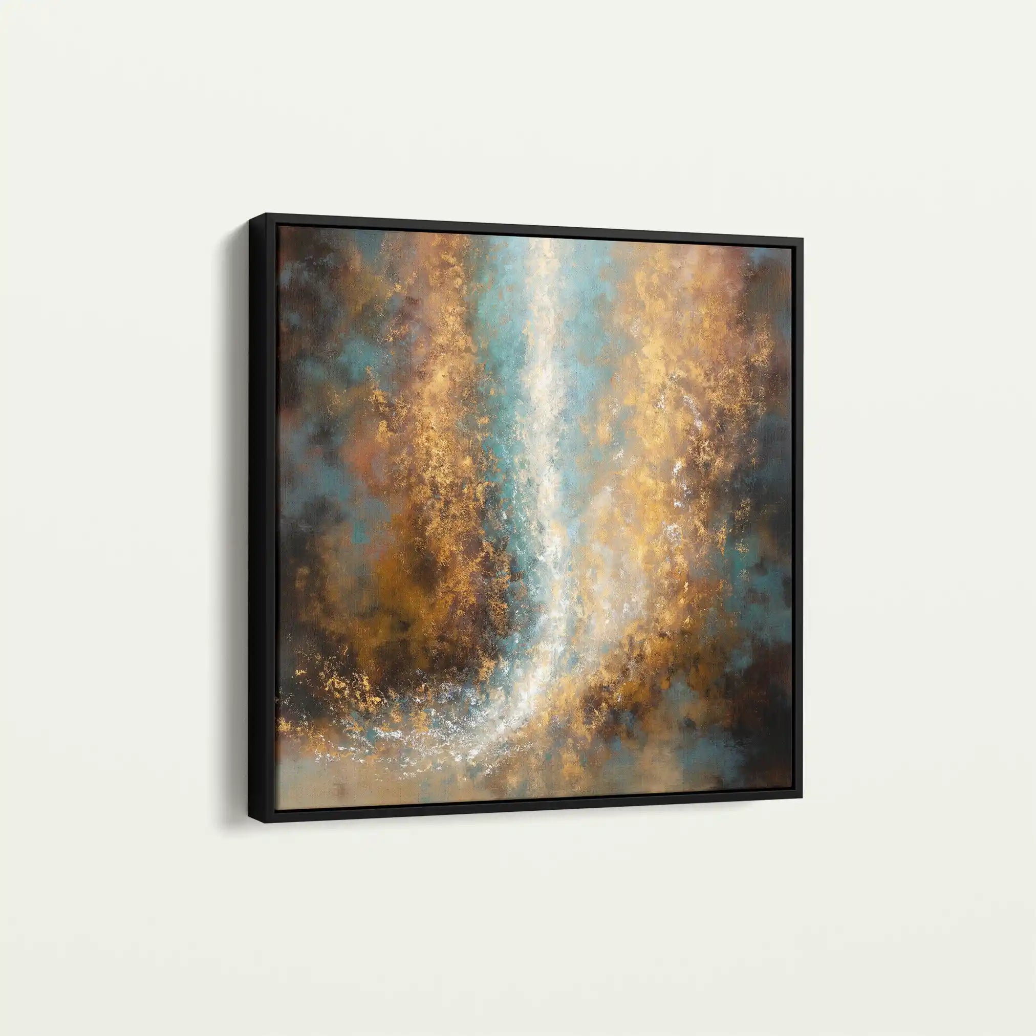 Abstract 1316 Canvas Art 60 x 60 cm / Black