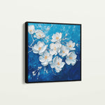 Floral 1316 Canvas Art 16" x 16" / 40 x 40 cm / Black
