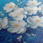 Floral 1316 Canvas Art 16" x 16" / 40 x 40 cm / Black