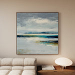 Abstract 1317 Canvas Art 16" x 16" / 40 x 40 cm / Black