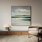 Abstract 1317 Canvas Art 16" x 16" / 40 x 40 cm / Black