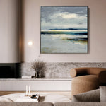 Abstract 1317 Canvas Art 16" x 16" / 40 x 40 cm / Black