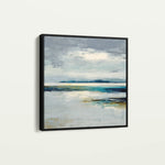 Abstract 1317 Canvas Art 16" x 16" / 40 x 40 cm / Black