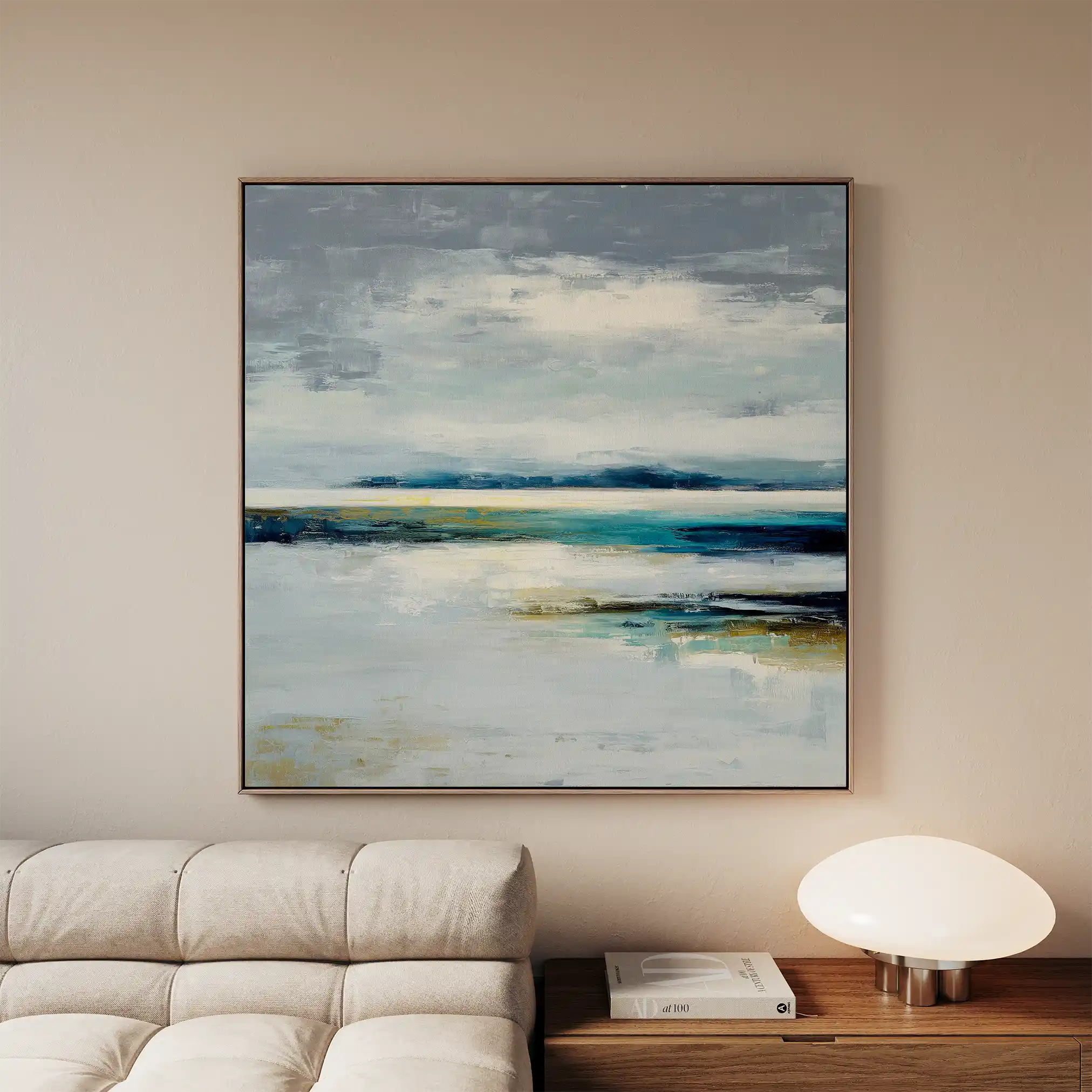 Abstract 1317 Canvas Art 60 x 60 cm / Black