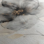 Floral 1317 Canvas Art 16" x 16" / 40 x 40 cm / Black