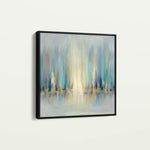 Abstract 1318 Canvas Art 16" x 16" / 40 x 40 cm / Black